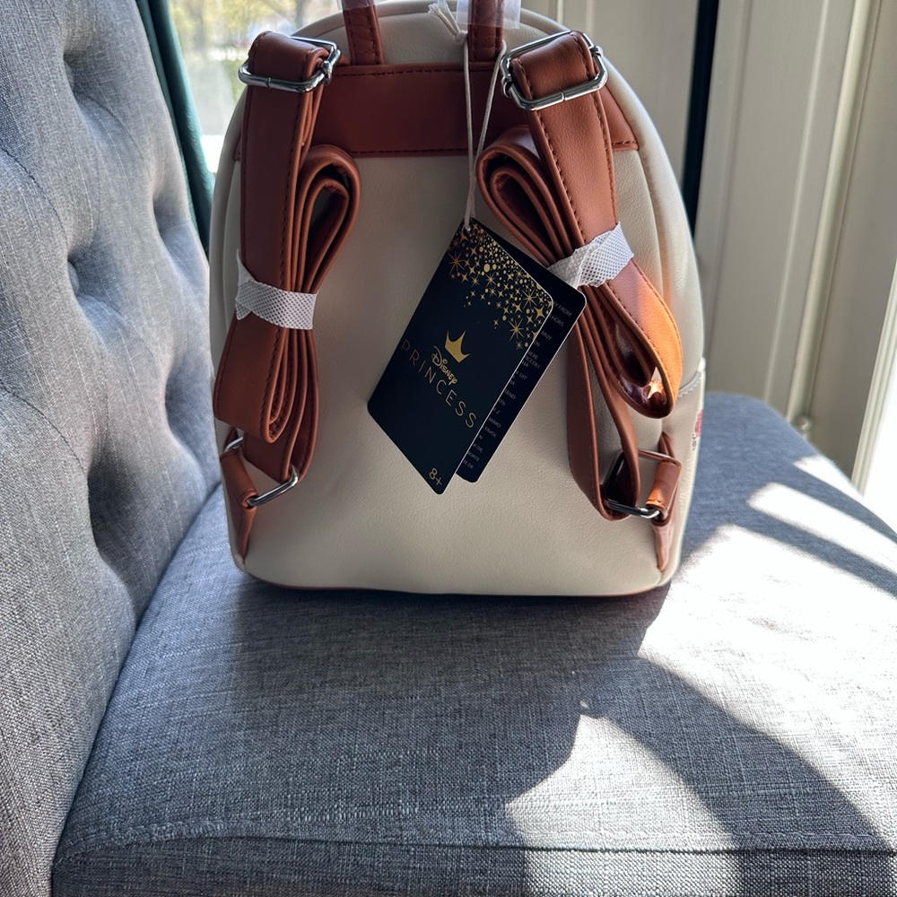 Loungefly Disney Beauty And The Beast Couple Rose Mini Backpack - Picture 2 of 3
